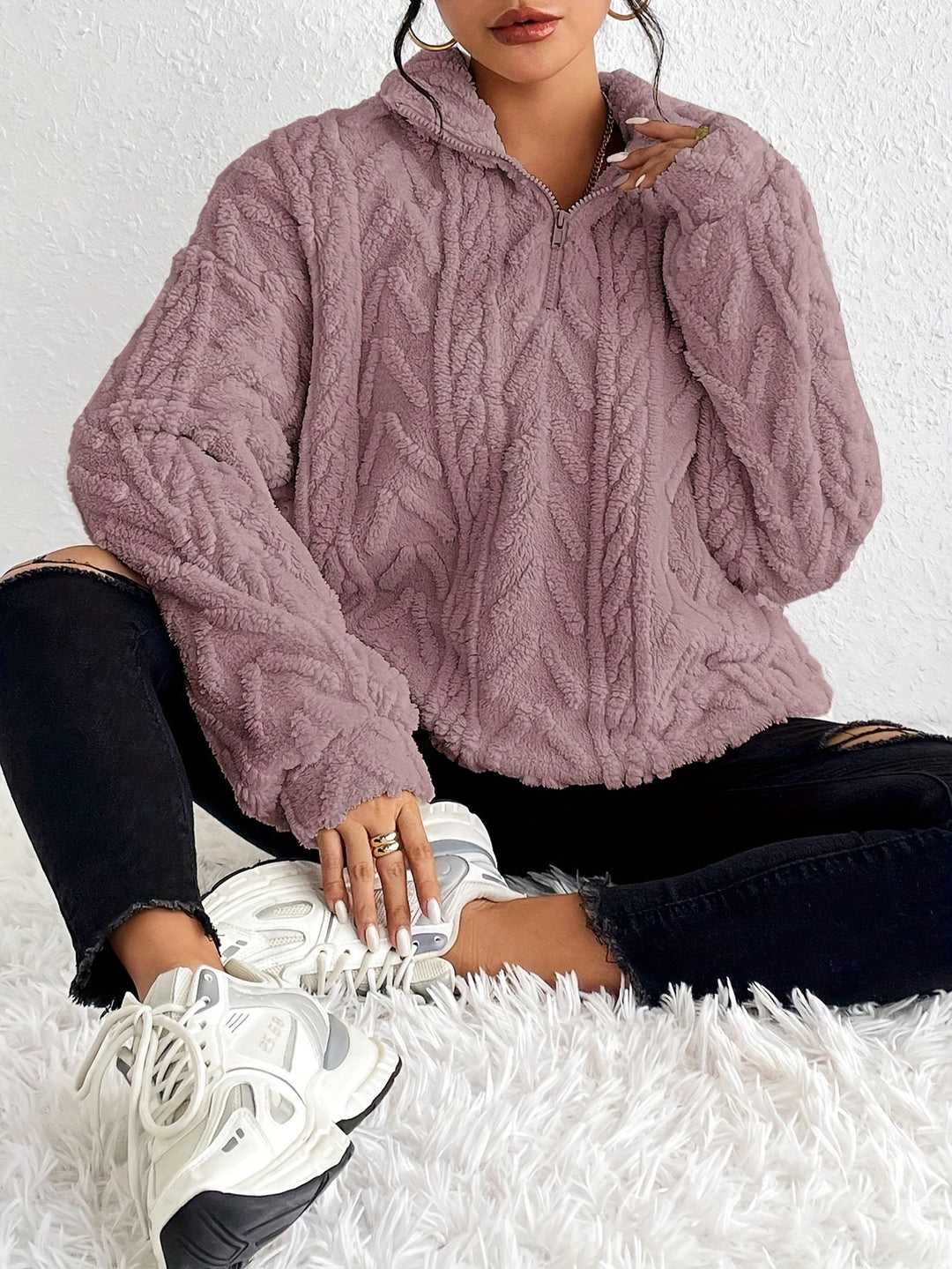 Lilian | Knit Half Zip Jumper