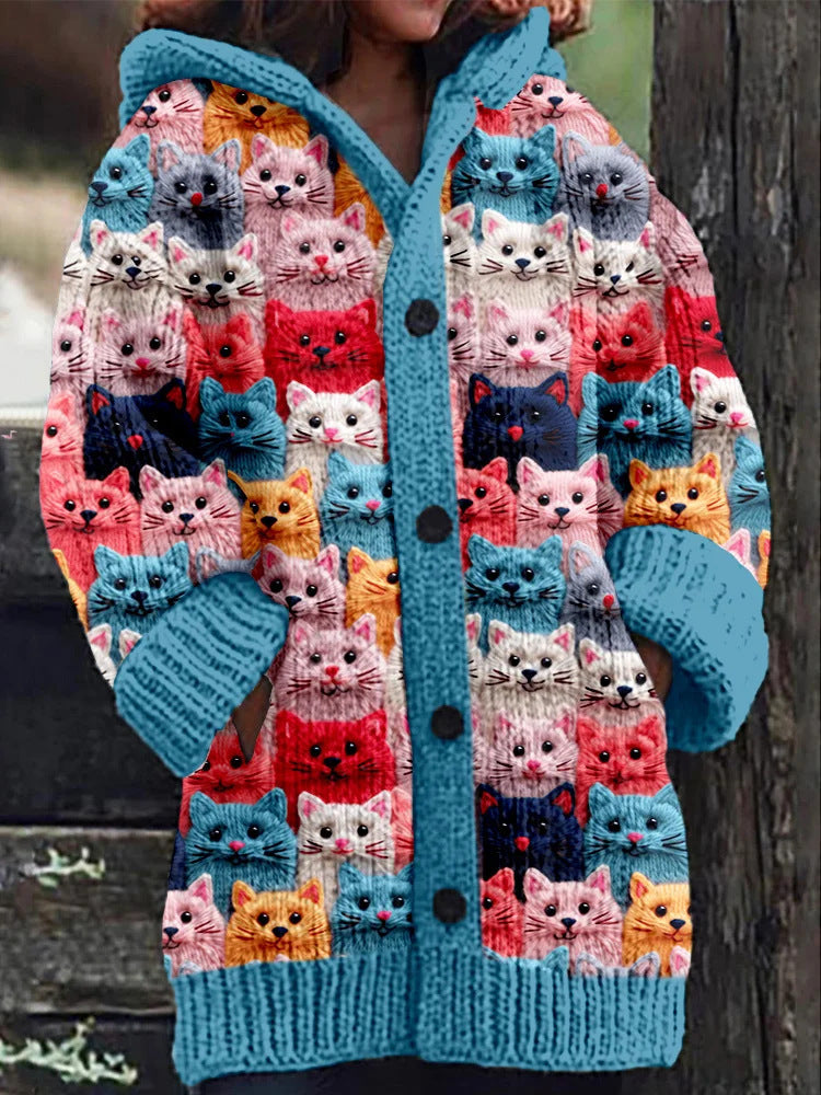 PENELOPE® | Colorful Knit Cat Cardigan