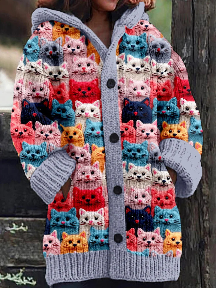 PENELOPE® | Colorful Knit Cat Cardigan