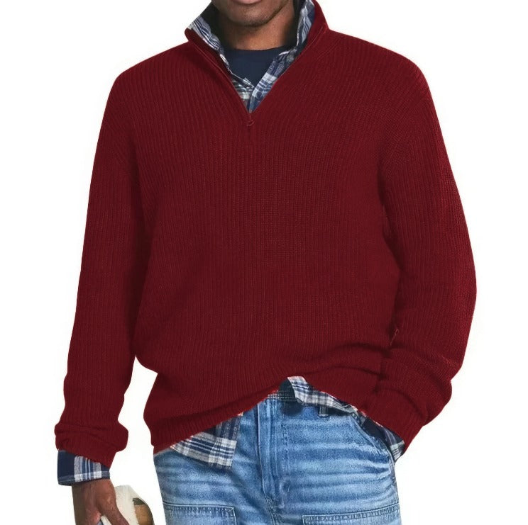 Isaac | Knitted Sweater With Zipper