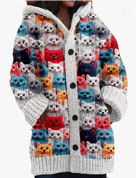 PENELOPE® | Colorful Knit Cat Cardigan