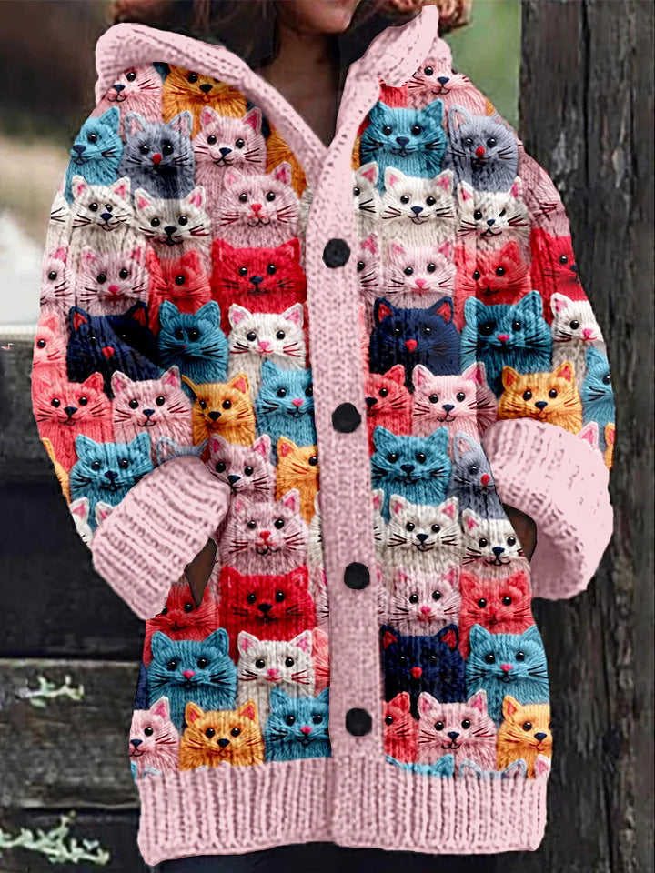 PENELOPE® | Colorful Knit Cat Cardigan