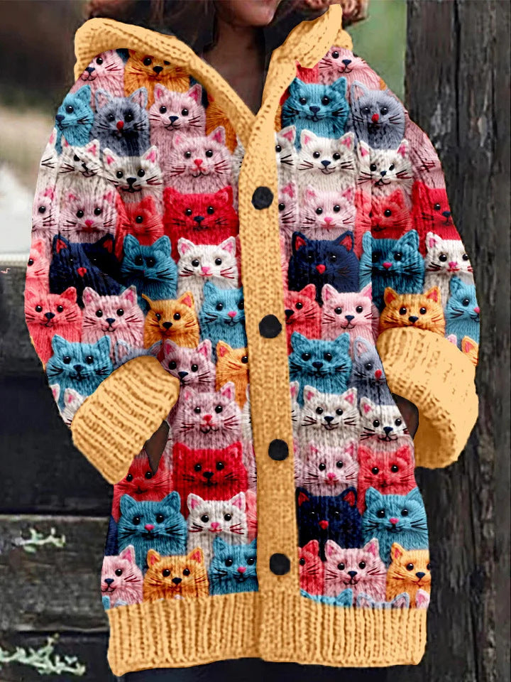 PENELOPE® | Colorful Knit Cat Cardigan