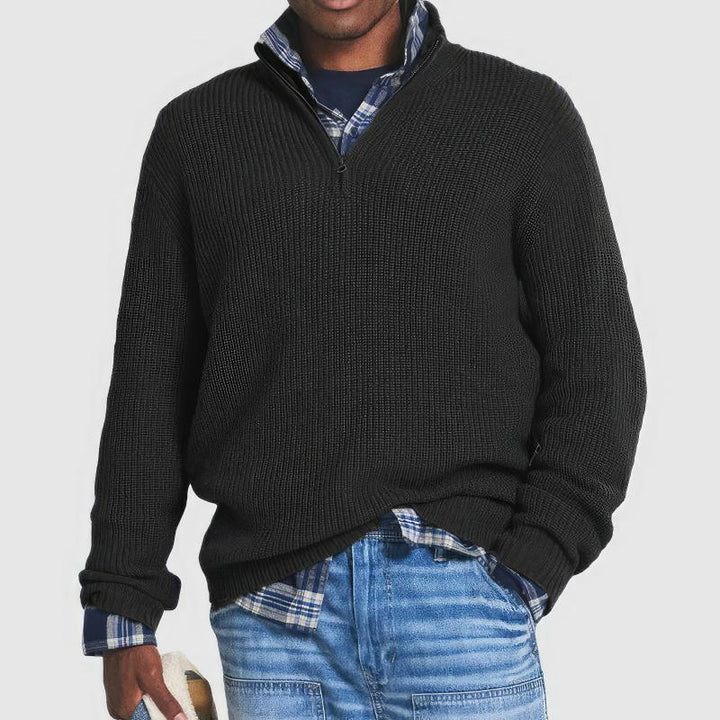 Isaac | Knitted Sweater With Zipper