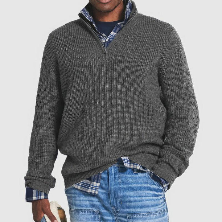 Isaac | Knitted Sweater With Zipper