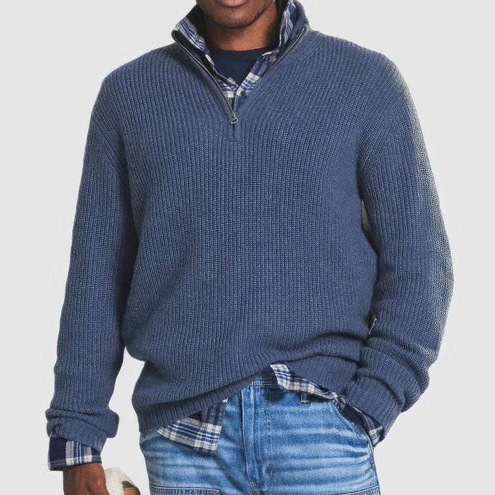 Isaac | Knitted Sweater With Zipper