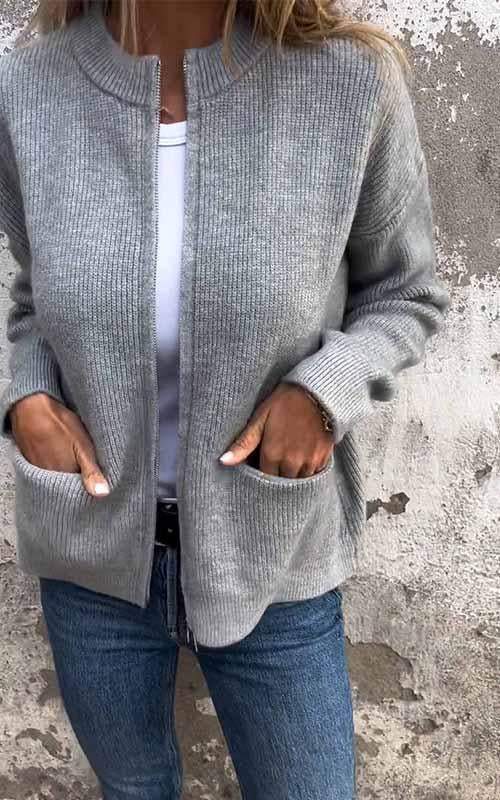 RUBY® | Cozy Zip Cardigan